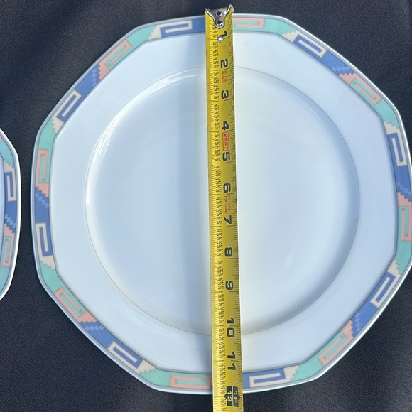 CHRISTOPER STUART FINE CHINA SOUTHWEST DESIGN 22 PIECE DINNER SET PLATES - Picture 7 of 11